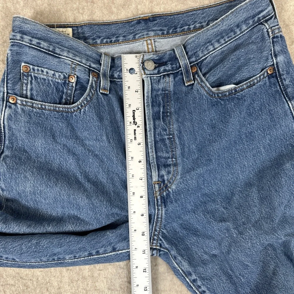 Levis 501‎ Premium Jeans Mens 32x32 (29x30) Blue Straight Button Fly Denim